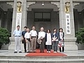 8月18日、中国政府建設部訪問。脇坂先生の教え子から歓迎を受けた。