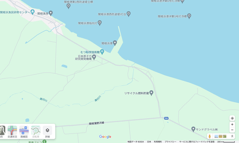 関根浜港周辺地図