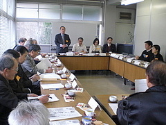 宮野地区と大学との懇談会の模様