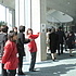 会場ロビーでの案内