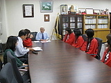 学長室での様子
