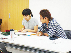 実行委員長の引き継ぎの様子