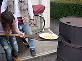 ドラム缶製窯焼きピザ