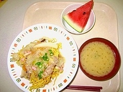 7月16日(木)　山口のバリそば～フルーツ付き～