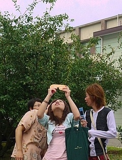 日食メガネで