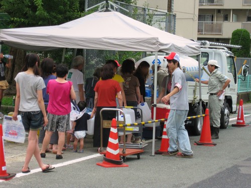 長い列が出来ていました。