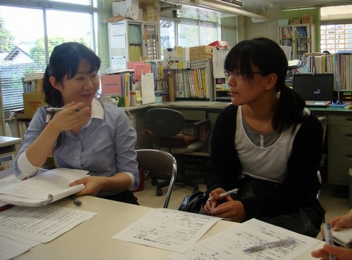 職員さんの優しい指導