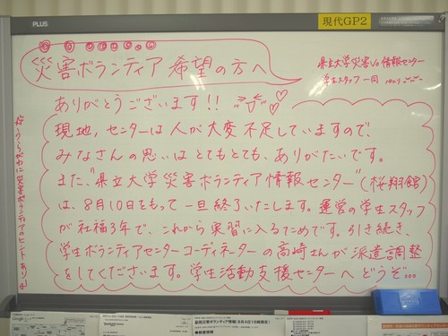 学生からのメッセージ