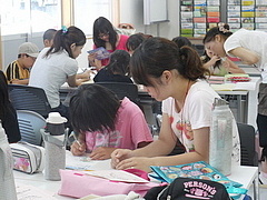 ドリルを勉強中