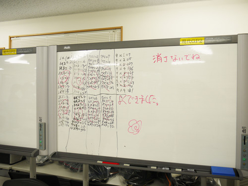 九九の勉強