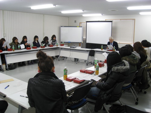 後半は、田中先生のお話を受けての学長トーク♪