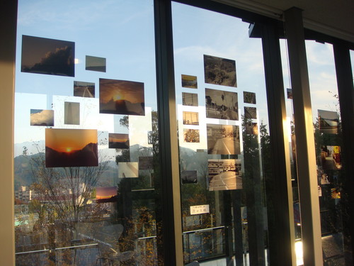写真の展示。きれいですね！