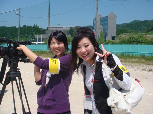 学生スタッフ<大学広報>活動中