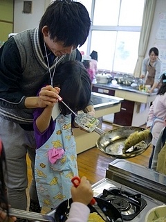チヂミの返しに挑戦！