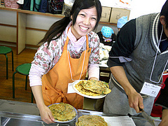 焼きたてのチヂミです。