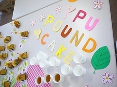 テーブルの装飾