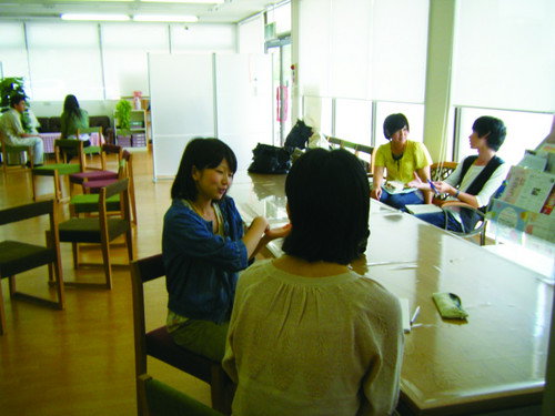 学生同士のロールプレイ