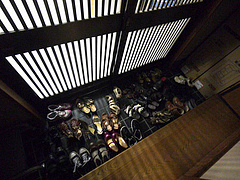 入り口は靴でいっぱい