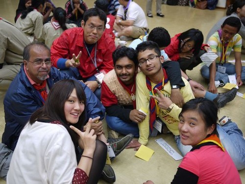 次第にグループ内も和やかに