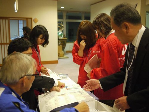 受付をお手伝い