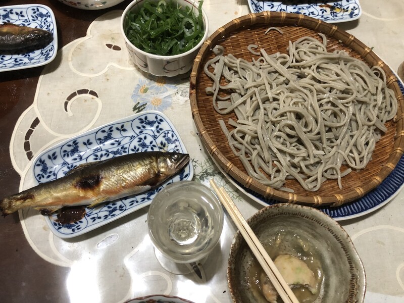 高津川のあゆと手打ちそば