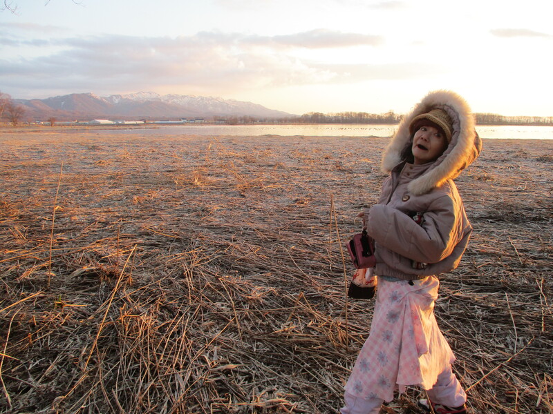 Wakaranko beside a lake in Hokkaido